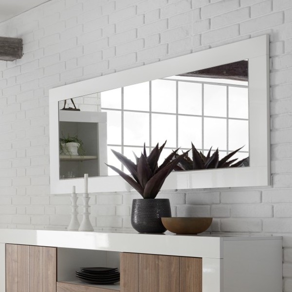 Lustro FINERA 75x170 cm białe