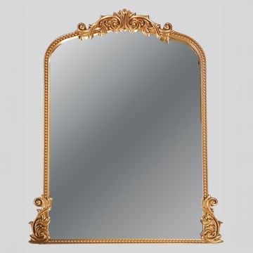 Lustro ścienne 114x86x2,7 cm złoty