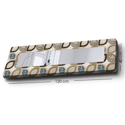 Lustro ścienne 120x40 cm kolorowe