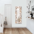 Lustro ścienne 120x40 cm kwitnące kwiaty