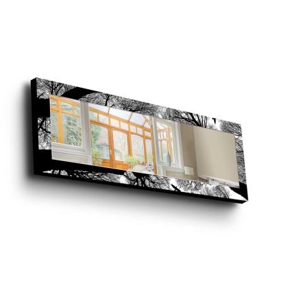 Lustro ścienne 120x40 cm sosna/drzewa