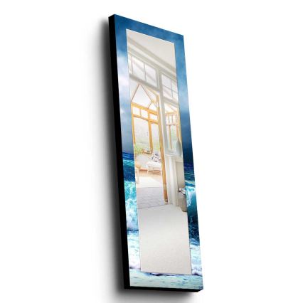 Lustro ścienne 120x40 cm sosna/morze
