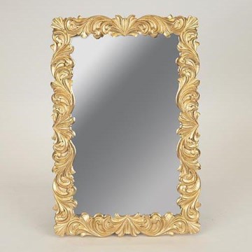 Lustro ścienne 31,3x21 cm złoty