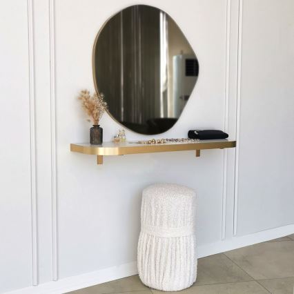 Lustro ścienne ASSO 70x67 cm złote