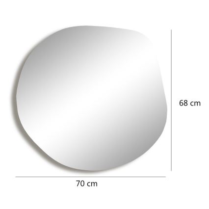 Lustro ścienne ASSO 70x67 cm złote
