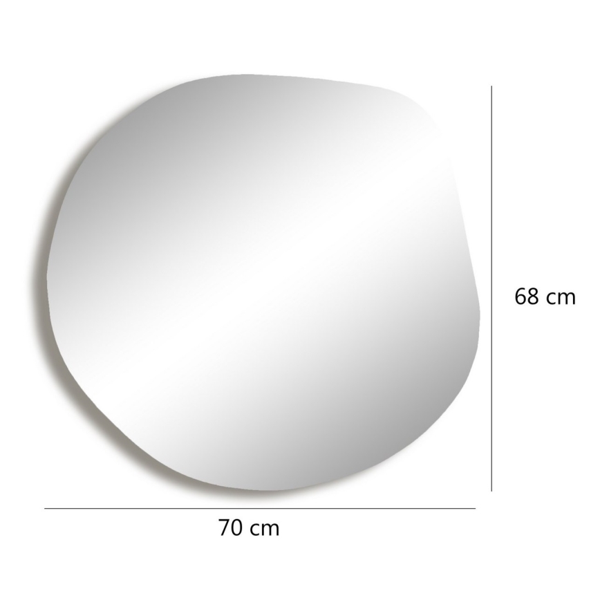 Lustro ścienne ASSO 70x67 cm złote