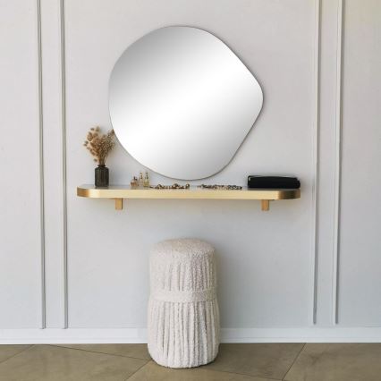 Lustro ścienne ASSO 70x67 cm złote