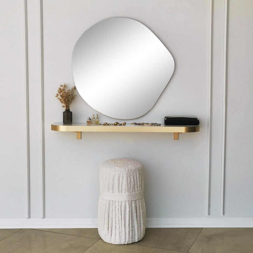 Lustro ścienne ASSO 70x67 cm złote