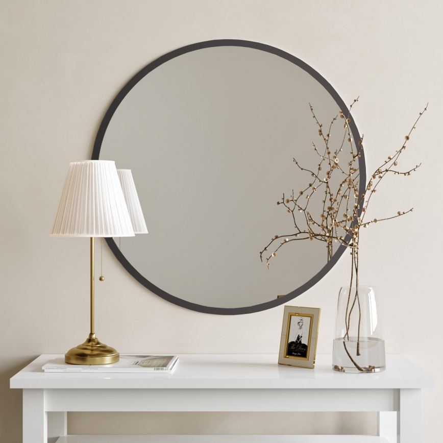 Lustro ścienne AYNA 60 cm czarne