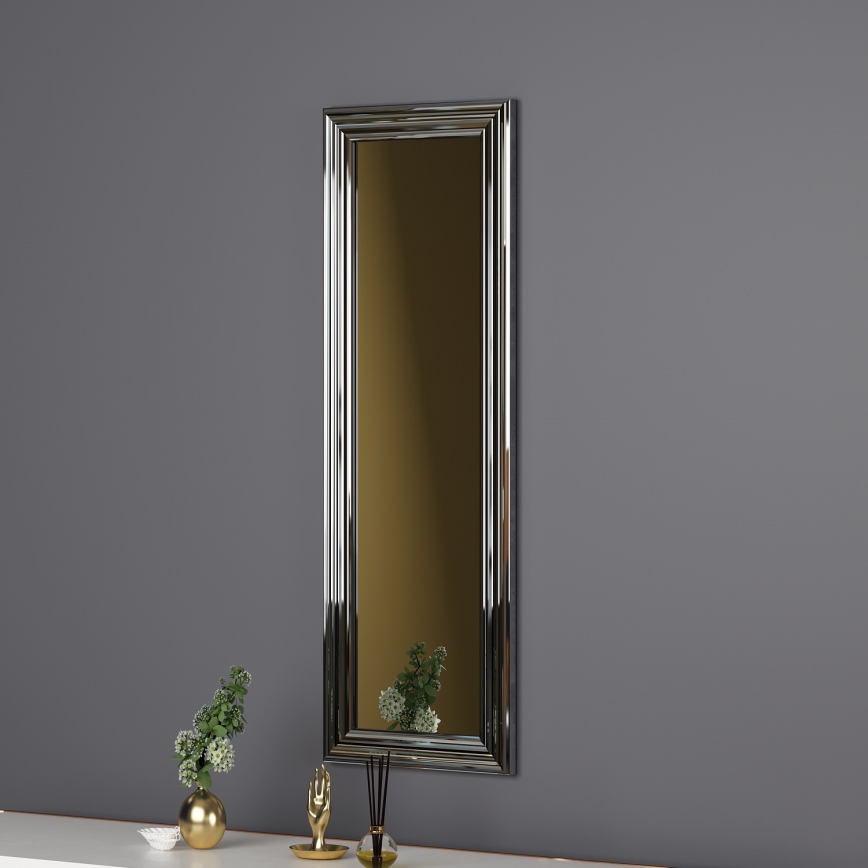 Lustro ścienne BOSS 90x30 cm srebrne