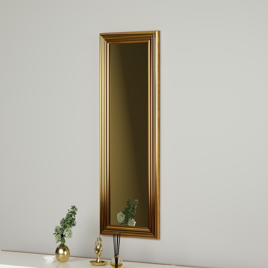Lustro ścienne BOSS 90x30 cm złote