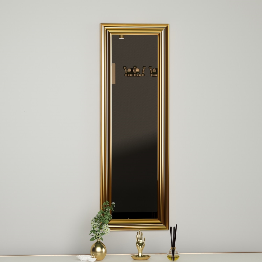 Lustro ścienne BOSS 90x30 cm złote
