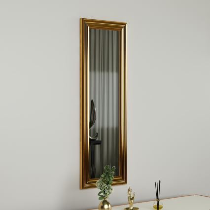 Lustro ścienne BOSS 90x30 cm złote