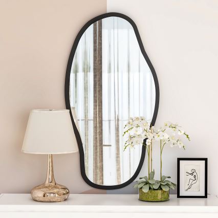 Lustro ścienne COULDY 85x45 cm czarne