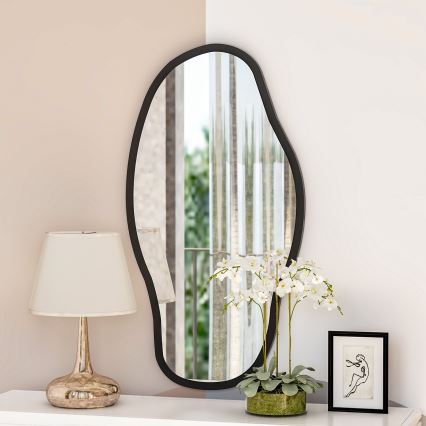 Lustro ścienne COULDY 85x45 cm czarne