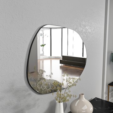 Lustro ścienne LIORA 75x55 cm czarne