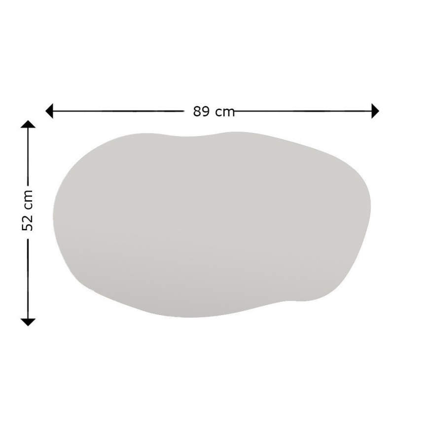 Lustro ścienne LOSSA 89x52 cm czarne