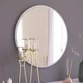 Lustro ścienne OZZE śr. 60 cm białe