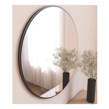 Lustro ścienne OZZE śr. 60 cm czarne