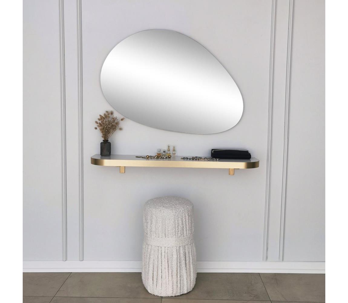 Lustro ścienne PORP 60x90 cm złote