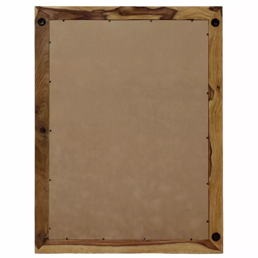 Lustro ścienne RAMI 120x90 cm lite drewno/palisander