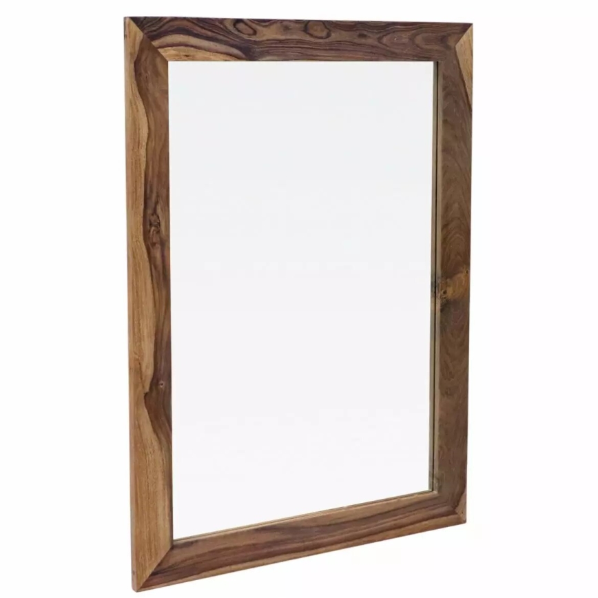 Lustro ścienne RAMI 120x90 cm lite drewno/palisander