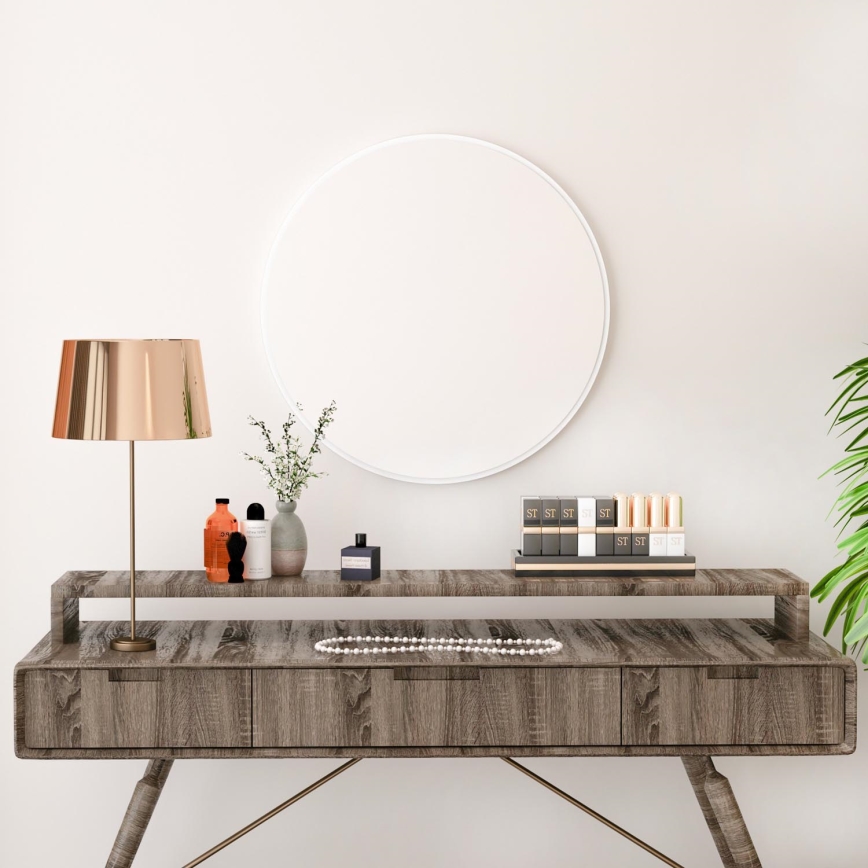 Lustro ścienne ROYAL śr. 59 cm białe