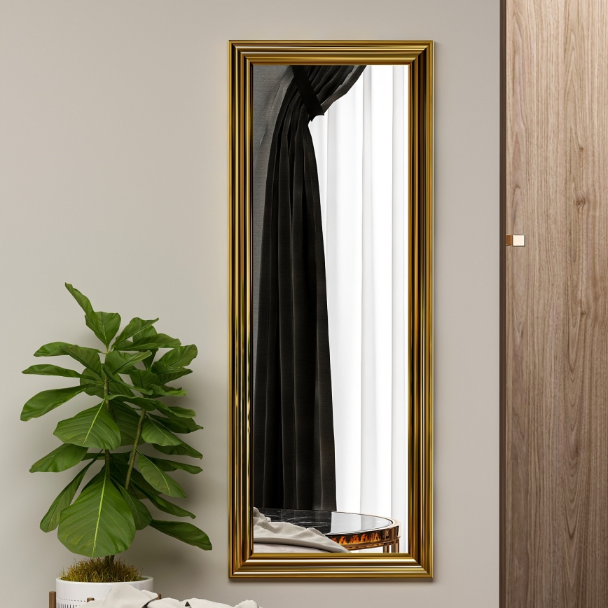 Lustro ścienne SMOOTH 105x40 cm złote