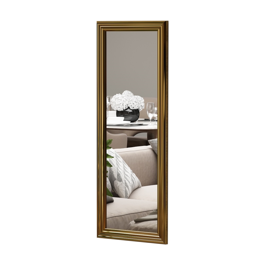 Lustro ścienne SMOOTH 105x40 cm złote