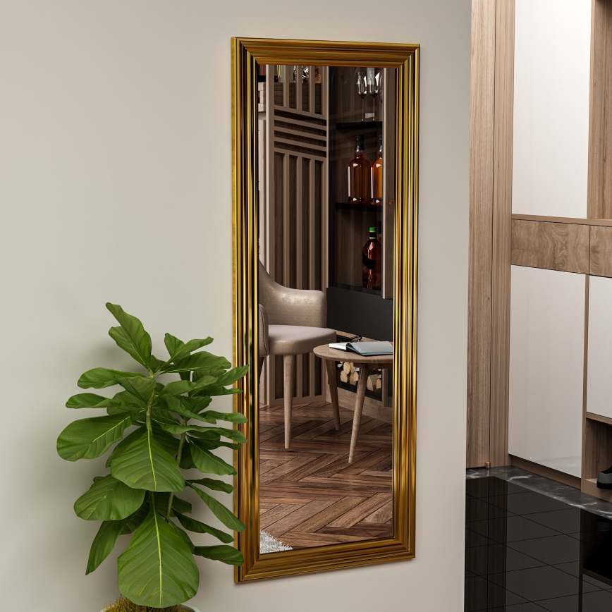 Lustro ścienne SMOOTH 105x40 cm złote