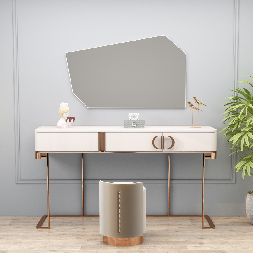 Lustro ścienne TARZ 49x86 cm białe
