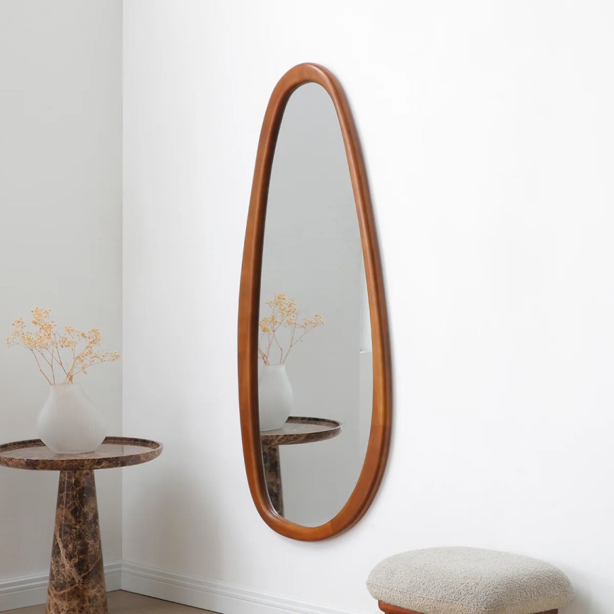 Lustro ścienne VALERIA 150x70 cm orzech