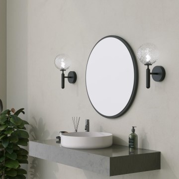 Lustro ścienne YUVARLAK śr. 60 cm czarne