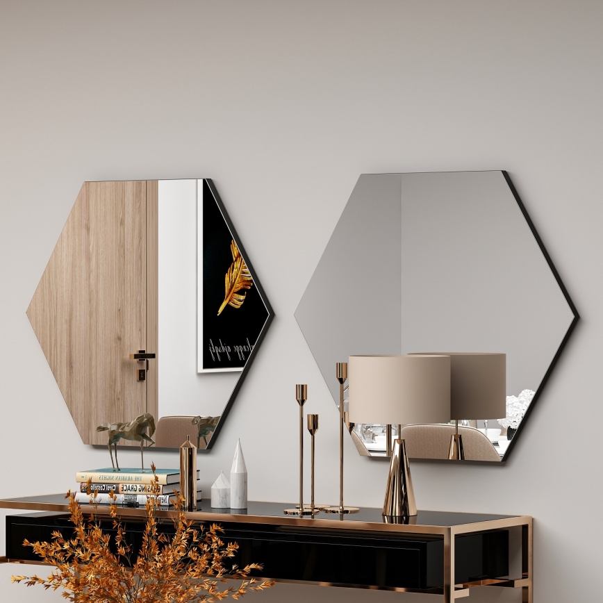 Lustro ścienne ZEO 60x70 cm czarne