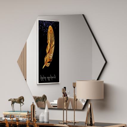 Lustro ścienne ZEO 60x70 cm czarne