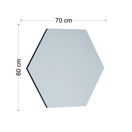 Lustro ścienne ZEO 60x70 cm czarne