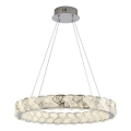 LUXERA 46156 - Żyrandol LED na lince LARUNA LED/38W/230V 4000K matowy chrom