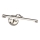LUXERA 62302 - LED Kinkiet galeryjka MOSSARIO LED/8W/230V matowy chrom