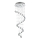 LUXERA 62410 - Żyrandol natynkowy kryształowy COIL 4xGU10/50W/230V