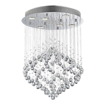LUXERA 62412 -Żyrandol natynkowy kryształowy CHESTER 6xGU10/50W/230V