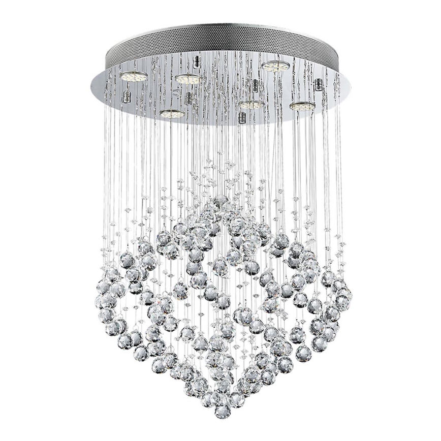 LUXERA 62412 -Żyrandol natynkowy kryształowy CHESTER 6xGU10/50W/230V