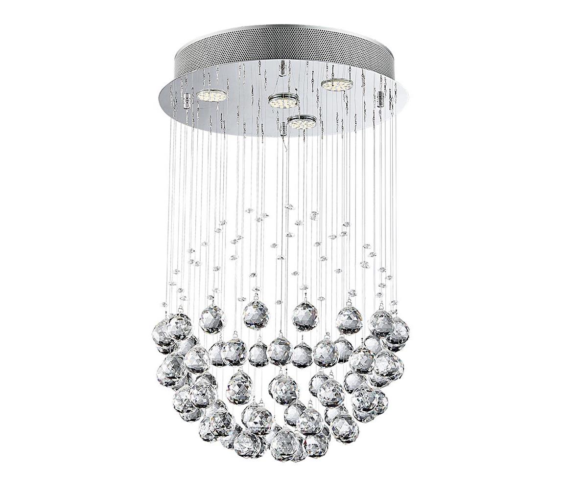 LUXERA 62413 - Plafon kryształowy XAVER 4xGU10/50W/230V