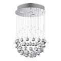LUXERA 62413 - Żyrandol natynkowy kryształowy XAVER 4xGU10/50W/230V