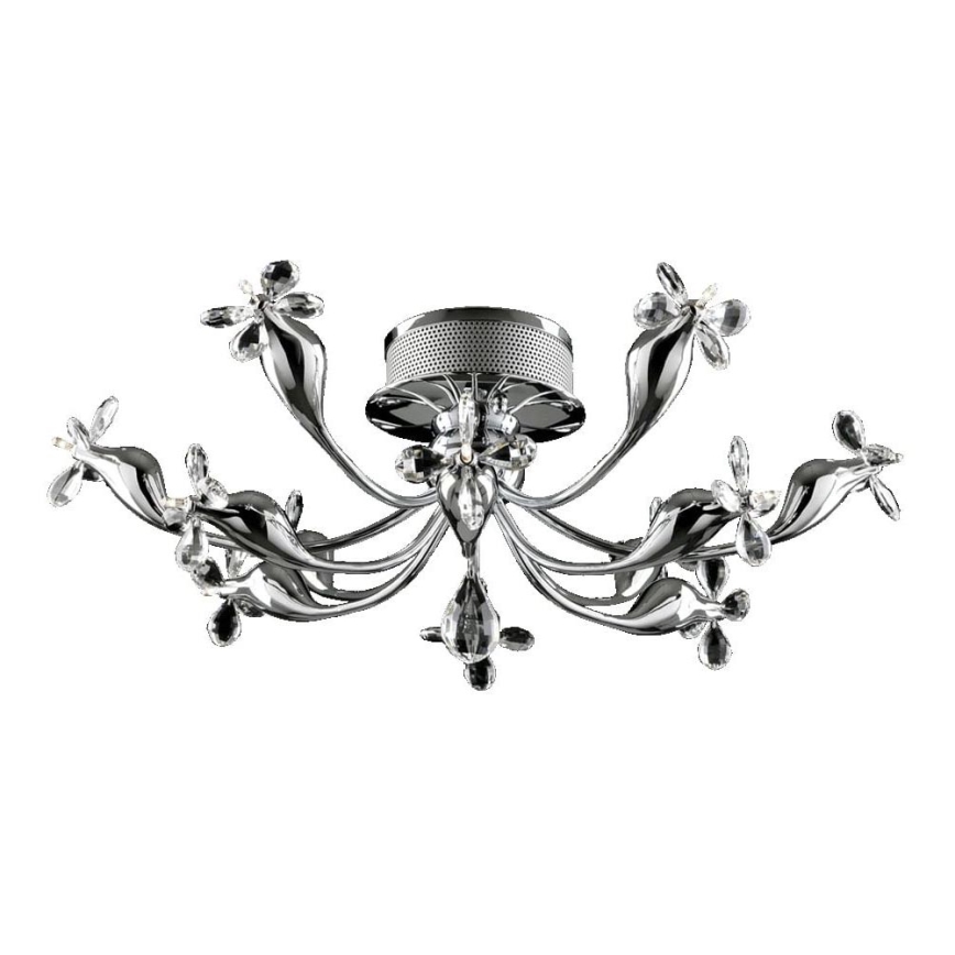 LUXERA 69050 - Kryształowy plafon SIRIUS 12xG4/20W/230V