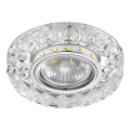 LUXERA 71074 - Oprawa sufitowa LED CRYSTALS 1xGU10/50W/230V + LED/3W TAŚMA