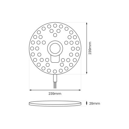 Magnetyczny moduł LED 36 W 230 V 2700–6500 K śr. 24 cm - Brilagi