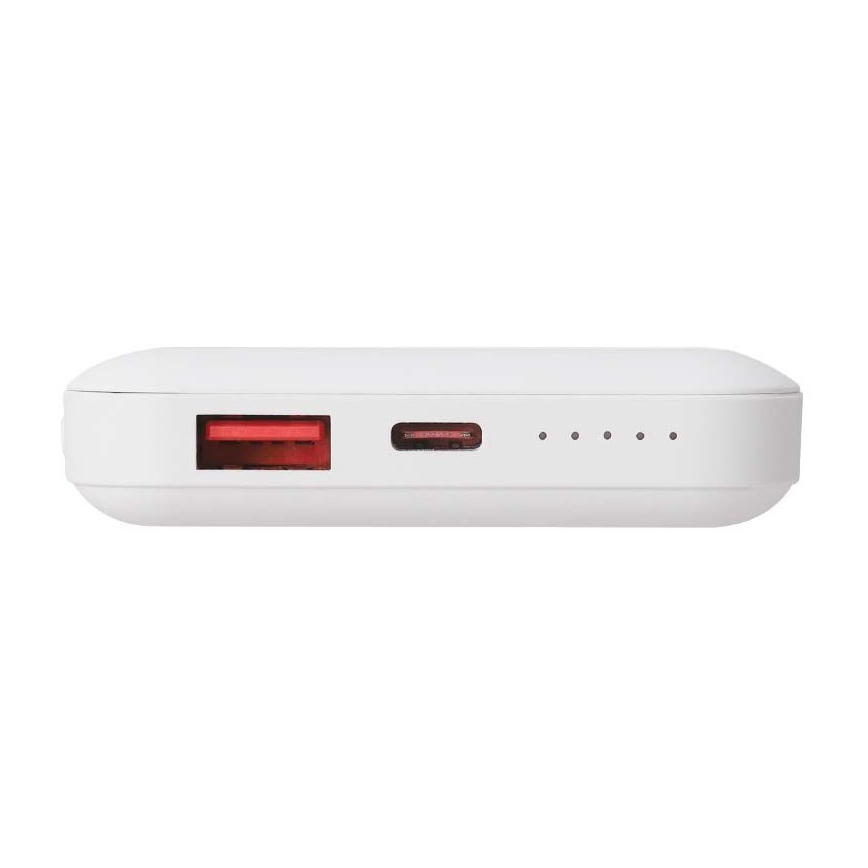 Magnetyczny powerbank z ładowaniem bezprzewodowym Power Delivery 10 000mAh/20W/3,7V biały