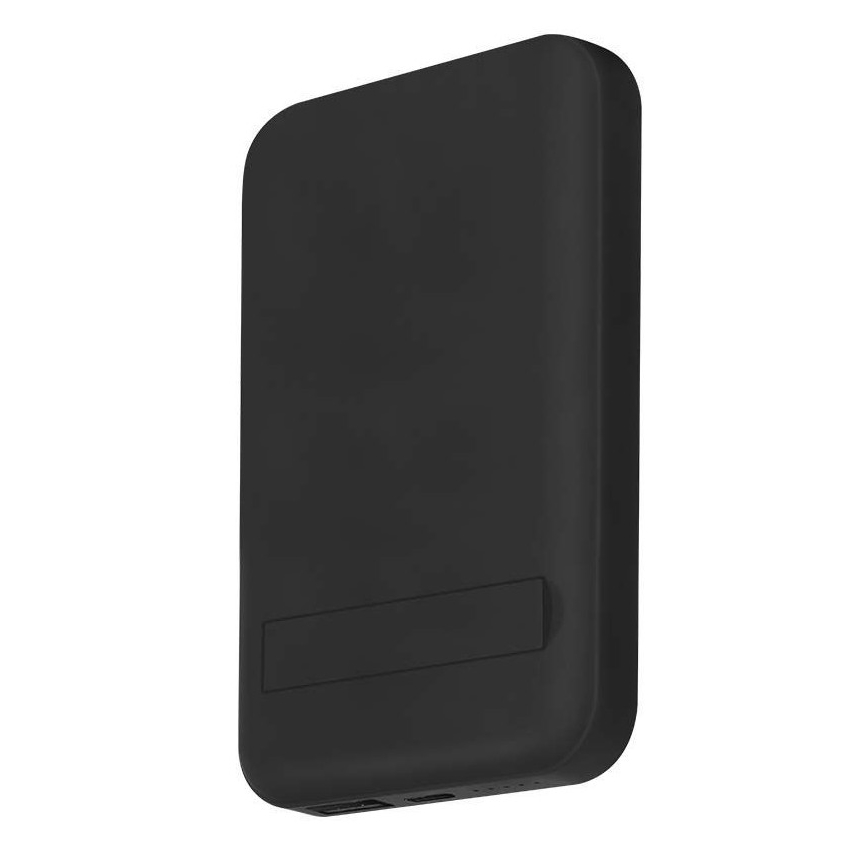 Magnetyczny powerbank z ładowaniem bezprzewodowym Power Delivery 10 000mAh/20W/3,7V czarny