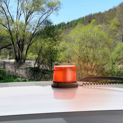 Magnetyczny sygnalizator ostrzegawczy LED/20W/12-24V pomarańczowy