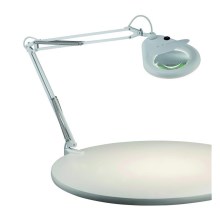 Markslöjd 100852 - Lampa stołowa z lupą FAGERNES 1xT5/22W/230V